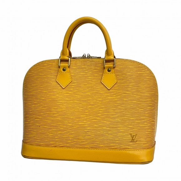 Louis Vuitton Epi Alma Handbag M52149 Jaune Women's P1264216 - Picture 1 of 11
